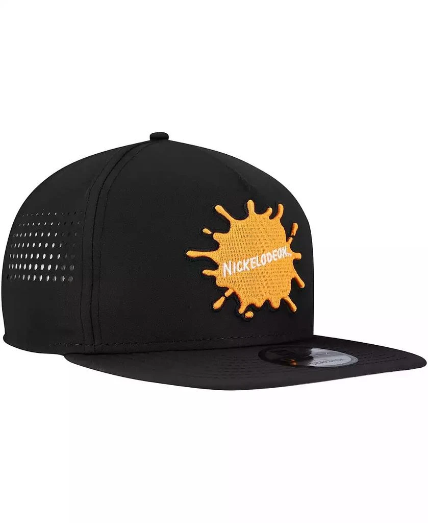 New Era Men's Black Nickelodeon Vented 9FIFTY Snapback Hat 5