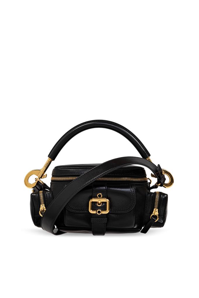 ショルダーバッグ・ポシェット CHLOE BLACK VELVET SMALL CHLOE HERITAGE SHOULDER BAG CHLOÉ Heritage small embellished quilted velvet shoulder bag