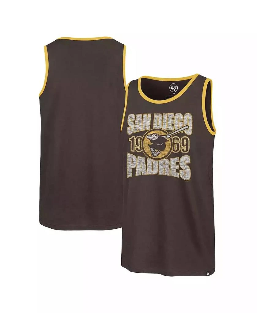 '47 Brand 47 Brand Men's Brown San Diego Padres Upload Franklin Tank Top 1