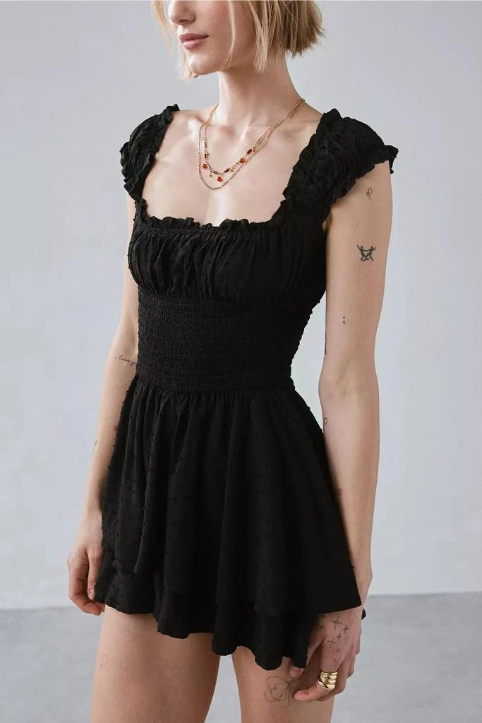 Urban Outfitters UO Rosie Smocked Tiered Ruffle Romper 2