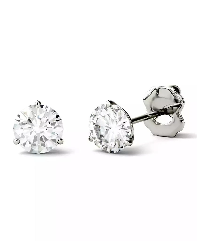 Charles 
Colvard Moissanite Martini Stud Earrings (1 ct. t.w. Diamond Equivalent) in 14k white or yellow gold 1