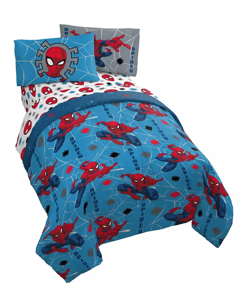 Spider-Man Burst 4 Piece Sheet Set, Full 1