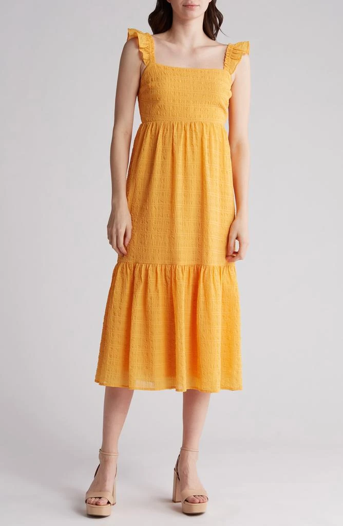 Lush Ruffle Strap Midi Dress 1