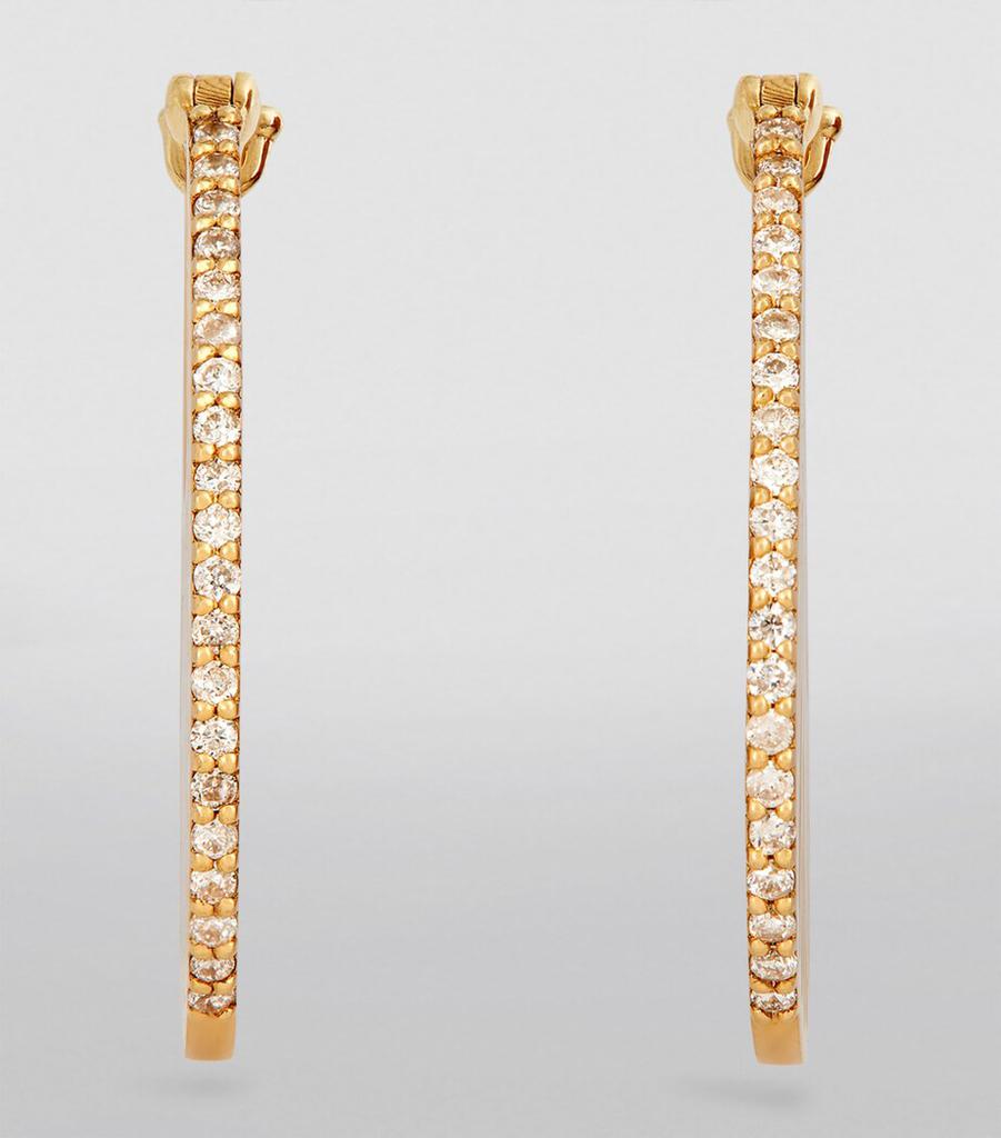 L'ATELIER NAWBAR Yellow Gold and Diamond Cosmic Rays Earrings