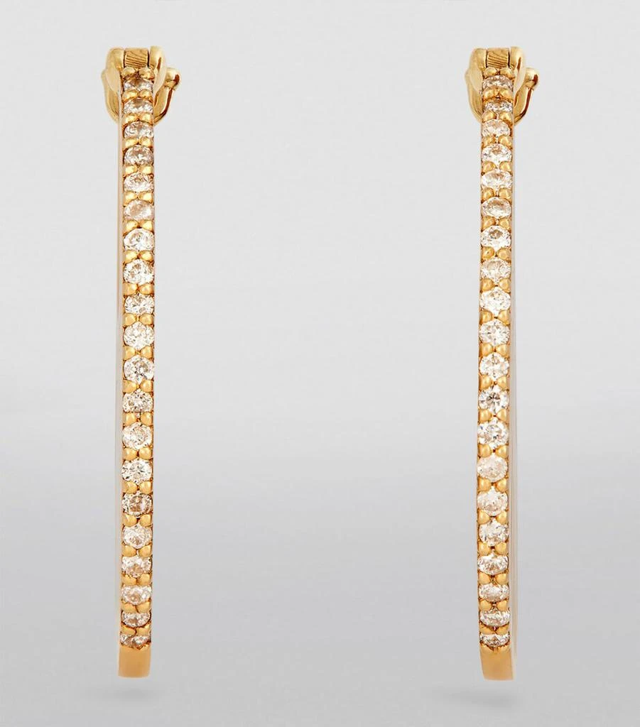 L'ATELIER NAWBAR Yellow Gold and Diamond Cosmic Rays Earrings 2