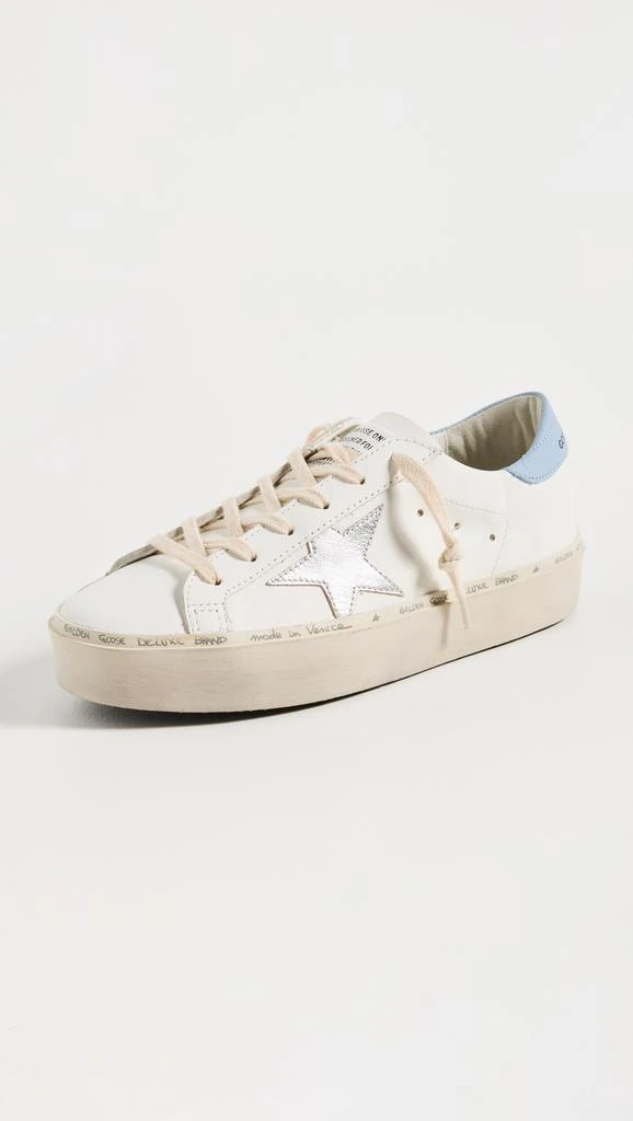 Golden Goose Hi Star Leather Upper and Heel Laminated Star Sneakers 1