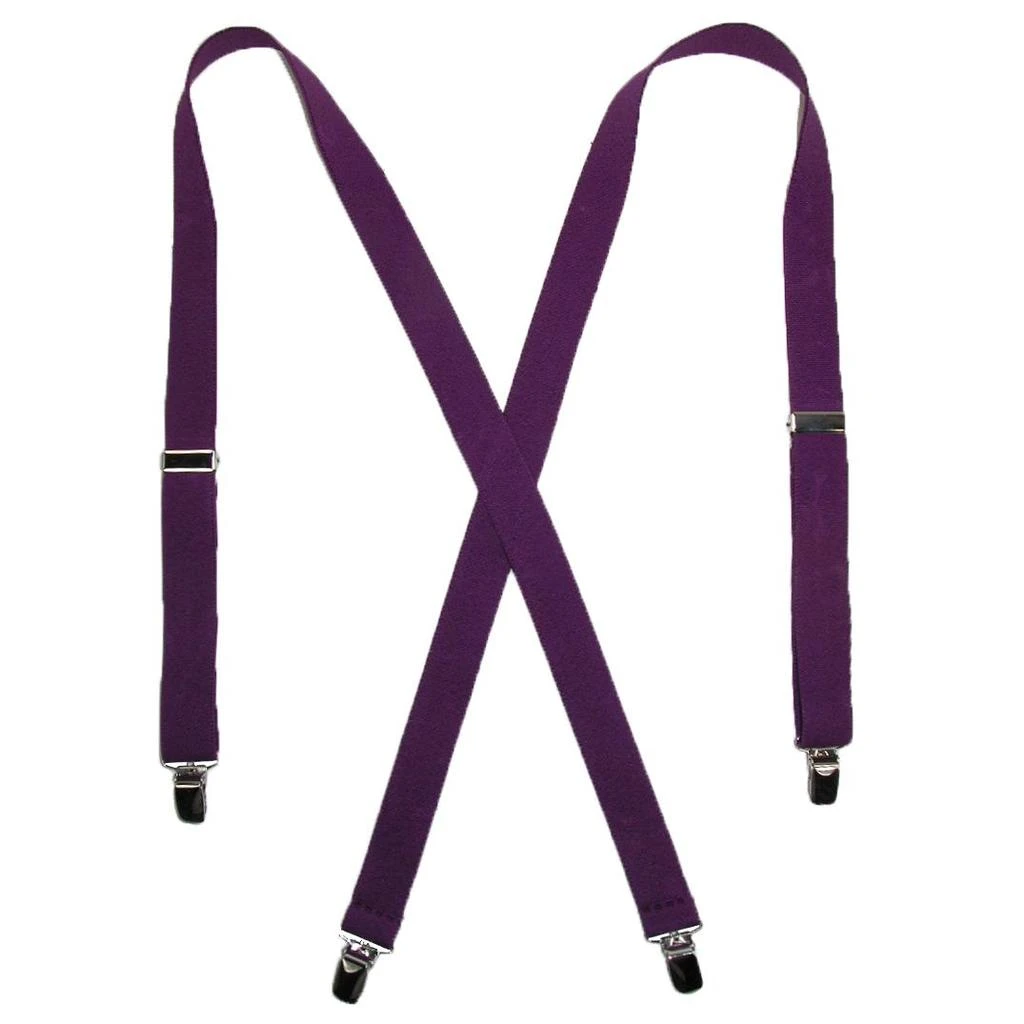 CTM Women's Elastic Clip-End 1 Inch Basic Suspenders 12