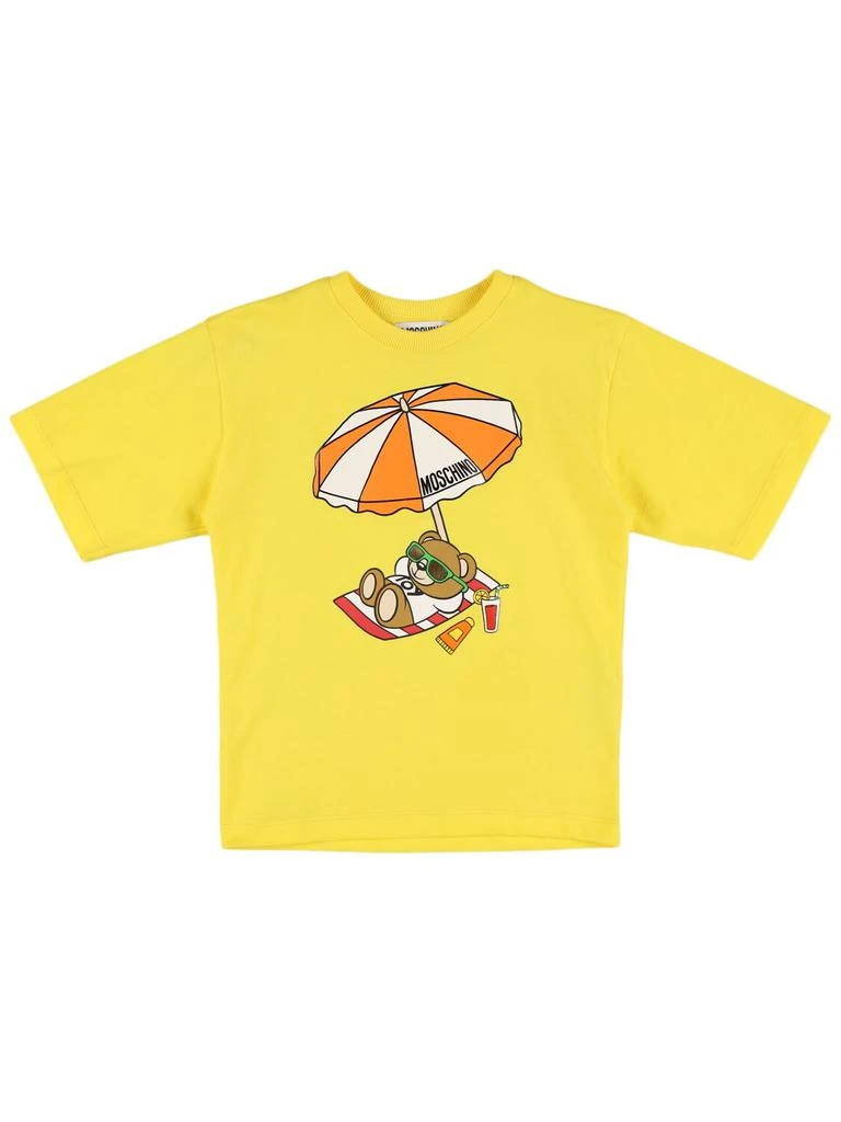 MOSCHINO Cotton Jersey T-shirt 1