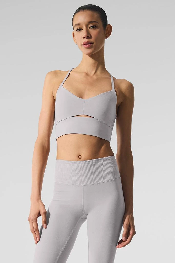 Alo Washed Alosoft Highlight Bra - Grey Sky Wash 1