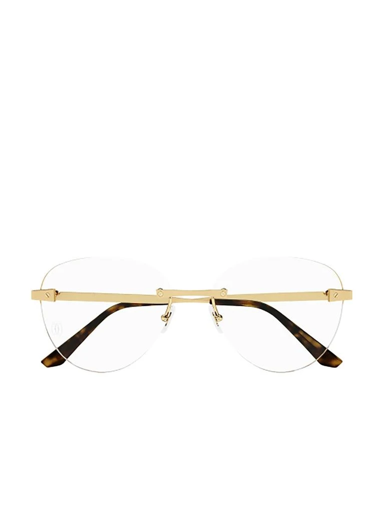 Cartier Cartier Oval Rimless Glasses 1