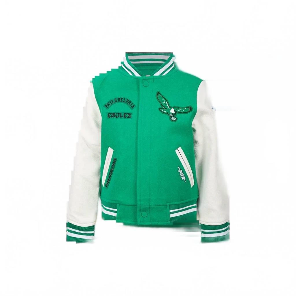 Pro Standard Big Boys
 Nfl Philadelphia Eagles Retro Classic Rib Wool Varsity Jacket In Kelly Green