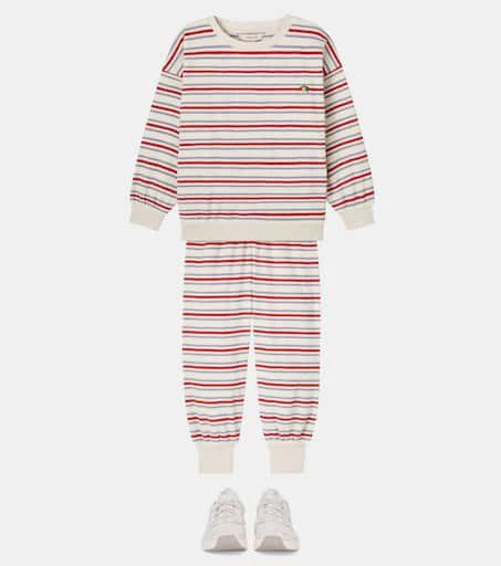 Konges Sløjd Itty striped cotton-blend terry sweatpants 2