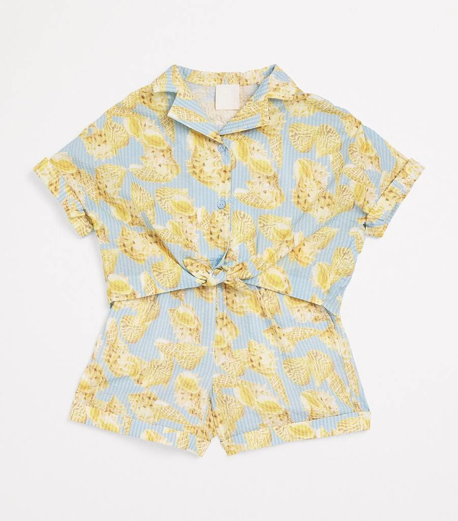 Givenchy Seashell Print Shirt and Shorts Set (4-12+ Years) 3