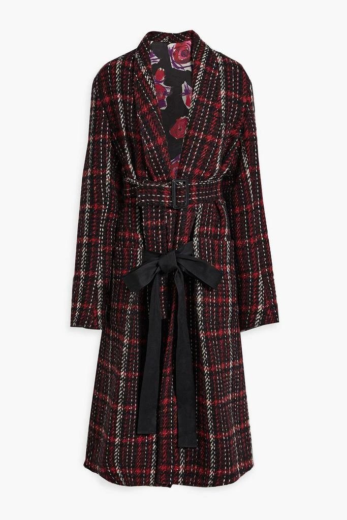 MARNI Checked wool-blend tweed coat 1