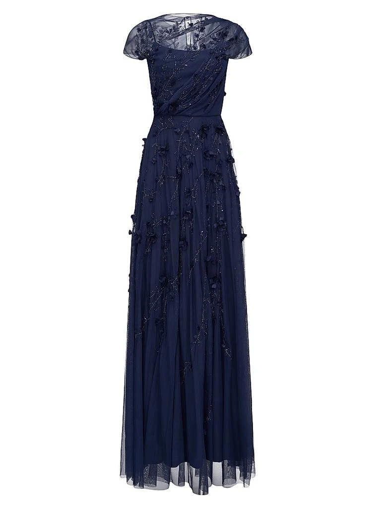 Theia Valerie Embroidered A-Line Gown 1