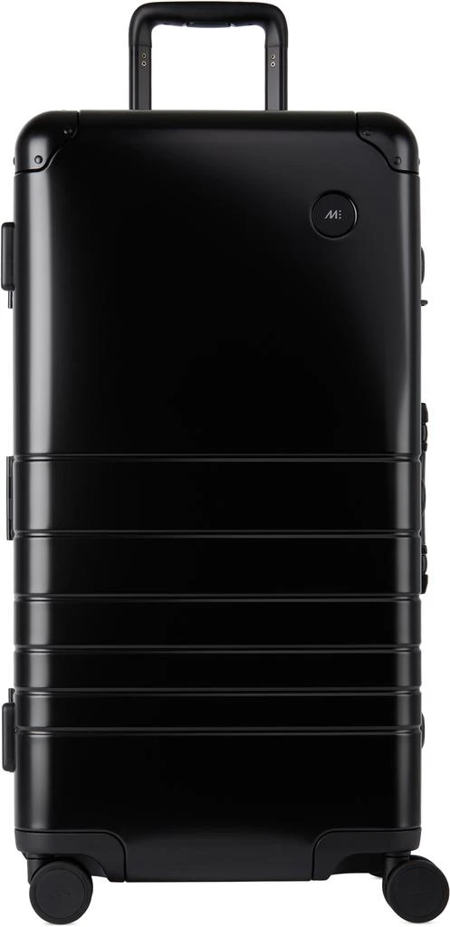 Monos Black Aluminum Trunk Suitcase 4