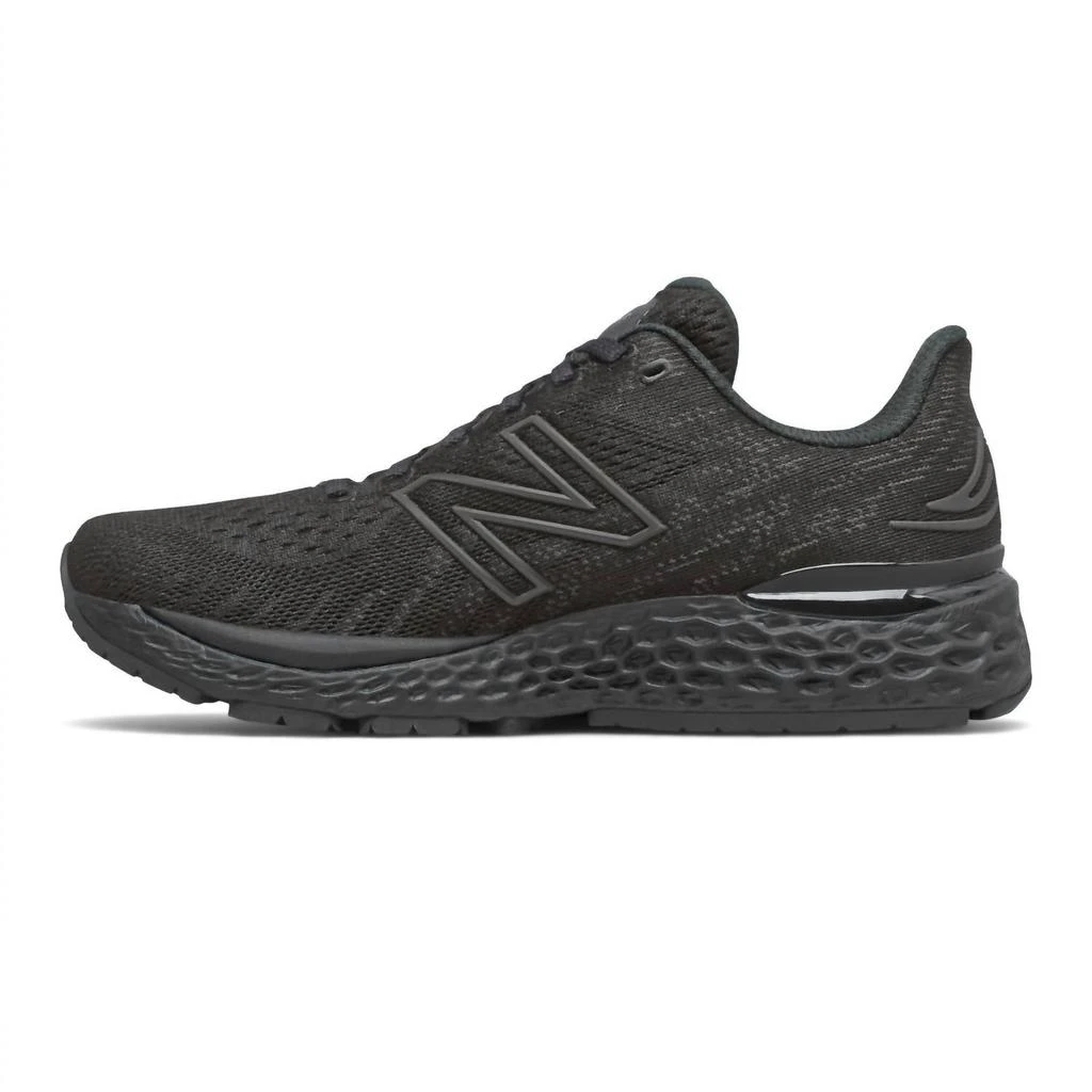 New Balance Women's Fresh Foam 880V11 Running Shoes - B/medium Width In Black/black 2