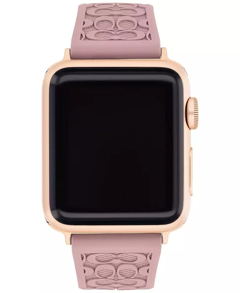 Coach Pink Rubber Apple® Watch Strap 38/40/41mm 1