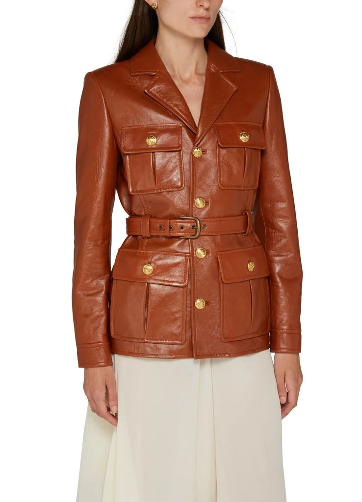 Chloé Leather workwear-style jacket 4