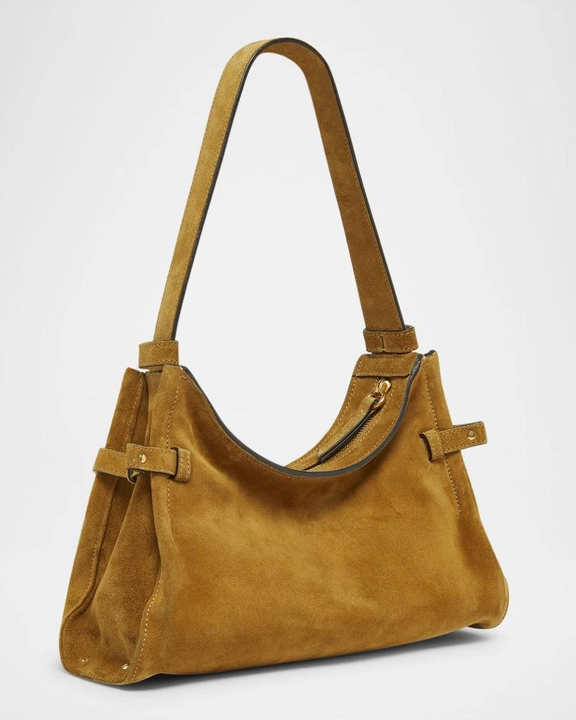 Chloé Logo Charm Hobo Bag in Suede 3