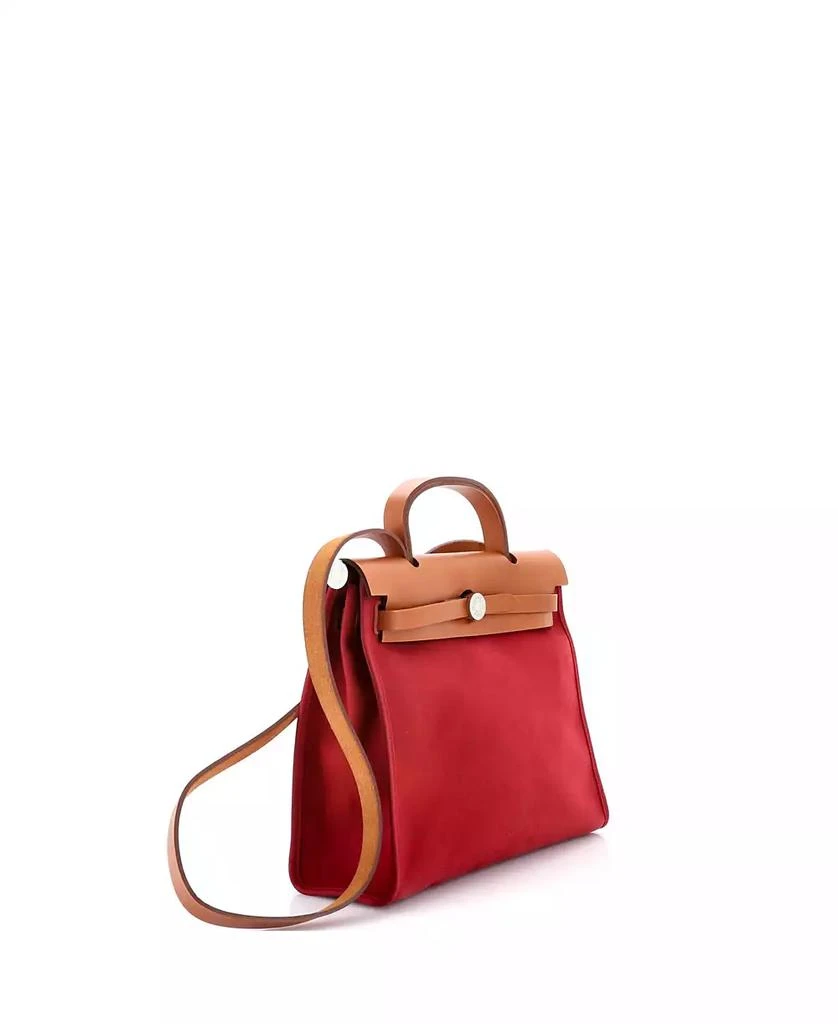 Pre-Owned HERMÉS 31 Herbag Zip Leather and Toile 2