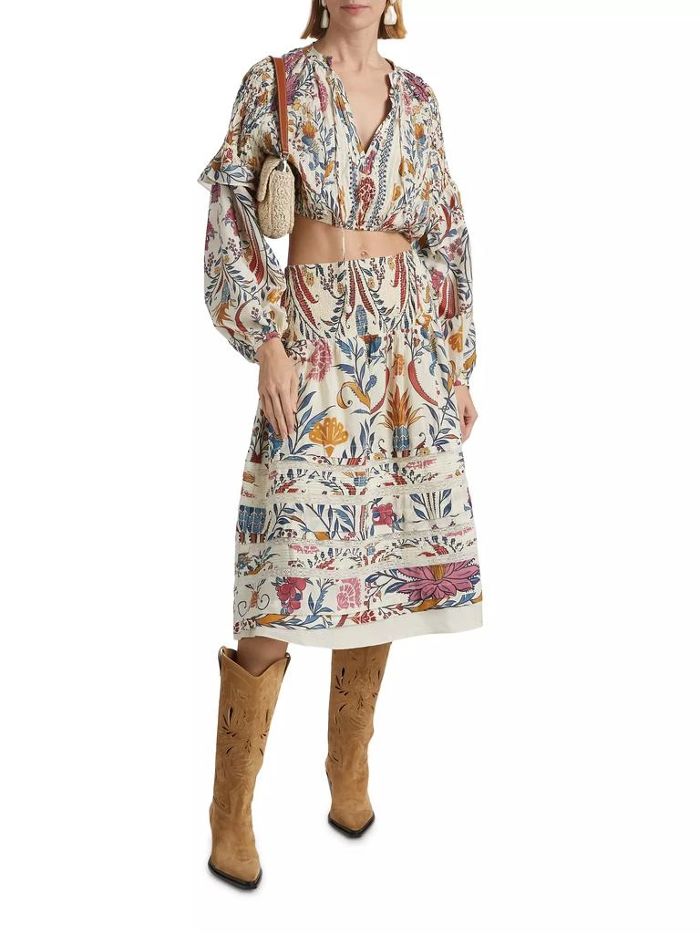Farm Rio Romantic Lightness Long-Sleeve Blouse 2