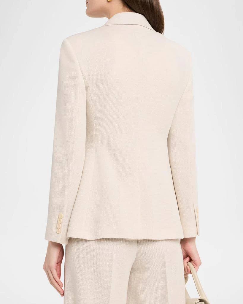 Max Mara Utilita Single-Button Wool Pique Blazer 3
