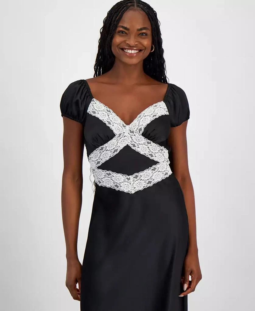And Now This Women's Contrast-Lace Maxi Dress, Exclusively at Macy's 2