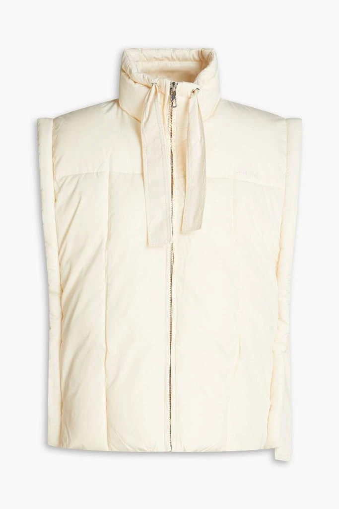 Ganni Padded twill vest 1