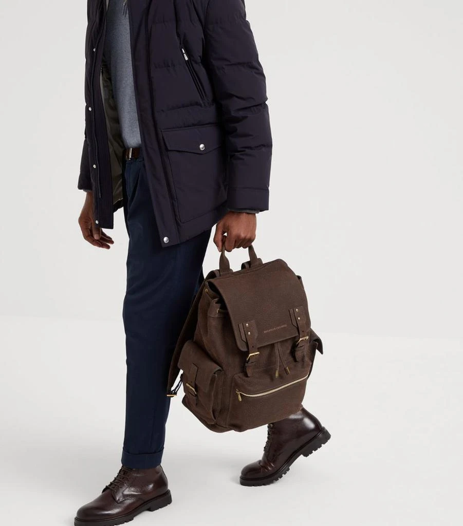 Brunello Cucinelli Leather Backpack 2