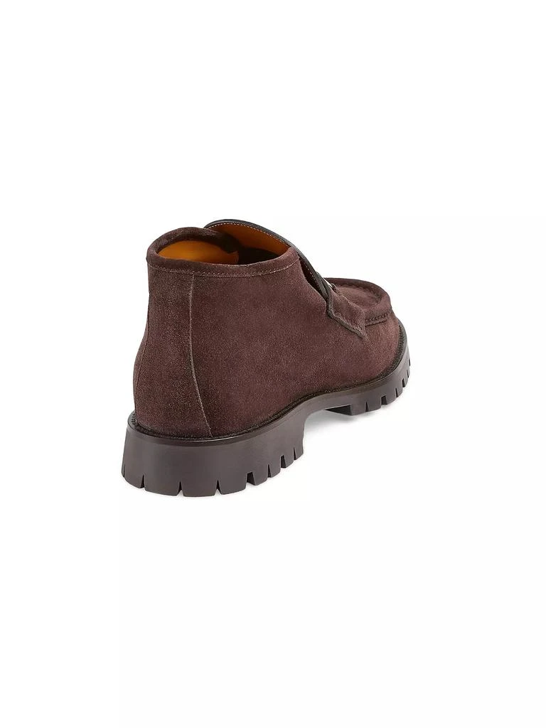 Gucci Sylke Horsebit Suede Ankle Boots 3