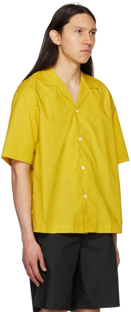 SUNNEI Yellow Open Spread Collar Shirt 2