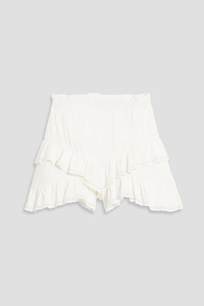 Isabel Marant Leocadia ruffled crepe shorts 1