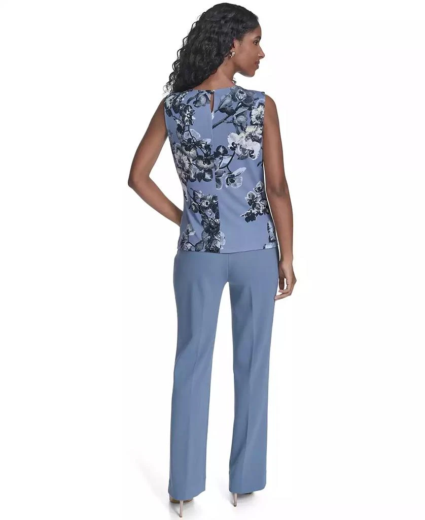Calvin Klein Women's Printed Sleeveless Pleated Top 6