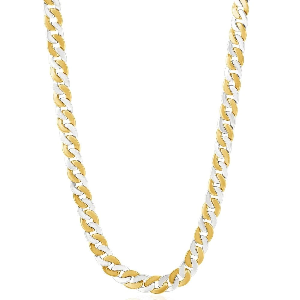 Pompeii3 Mens Cuban 14k Gold (72gram) or Platinum (115gram) 7.5mm Link Chain Necklace 22" 2