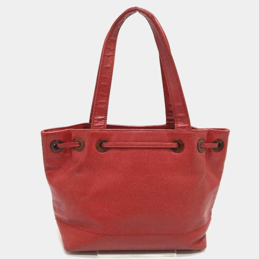 Chanel Chanel Red Cc Mark Bag Vintage Tote Bag 2
