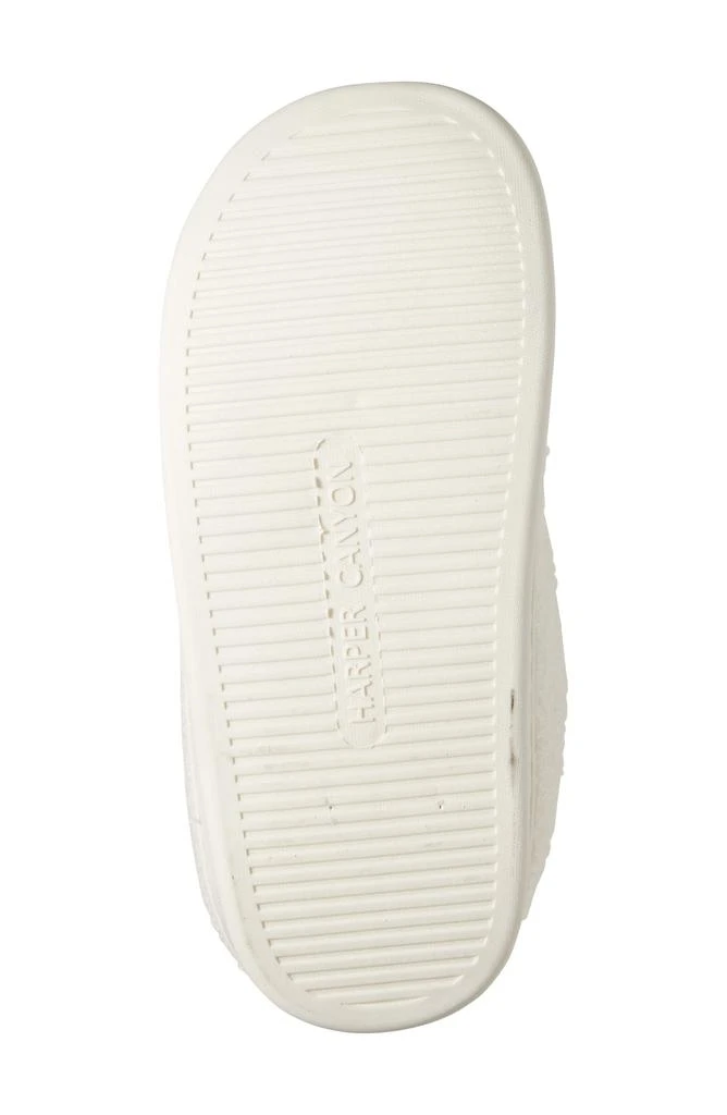 Harper Canyon Kids
 Peace Flower Faux Fur Lined Faux Shearling Slipper 6