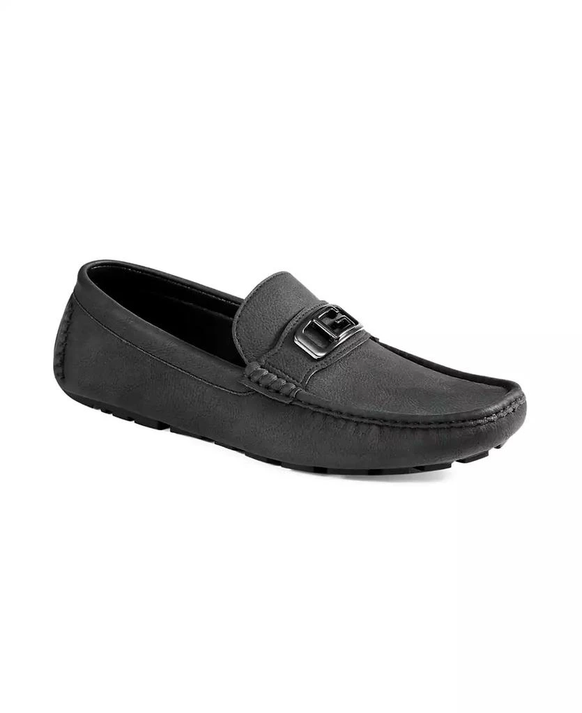 GUESS Men's Agaro Ornamented Moc Toe Driving Loafers 1