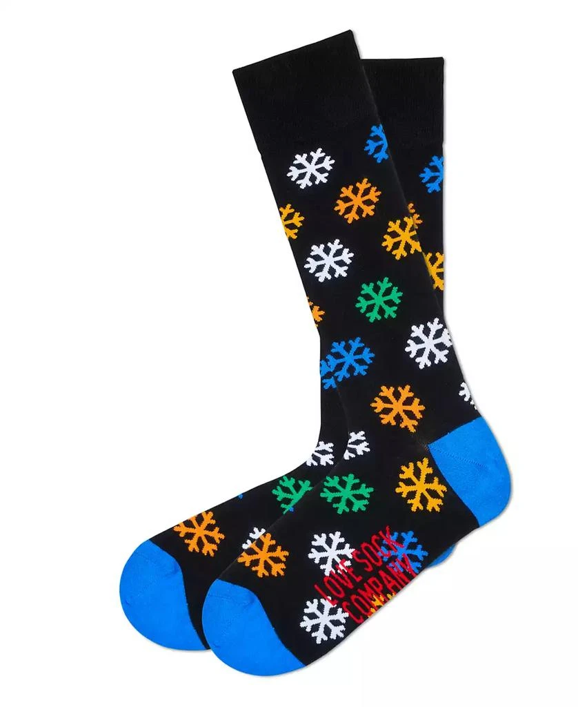 Love Sock Company Men
s Snowflake Socks
