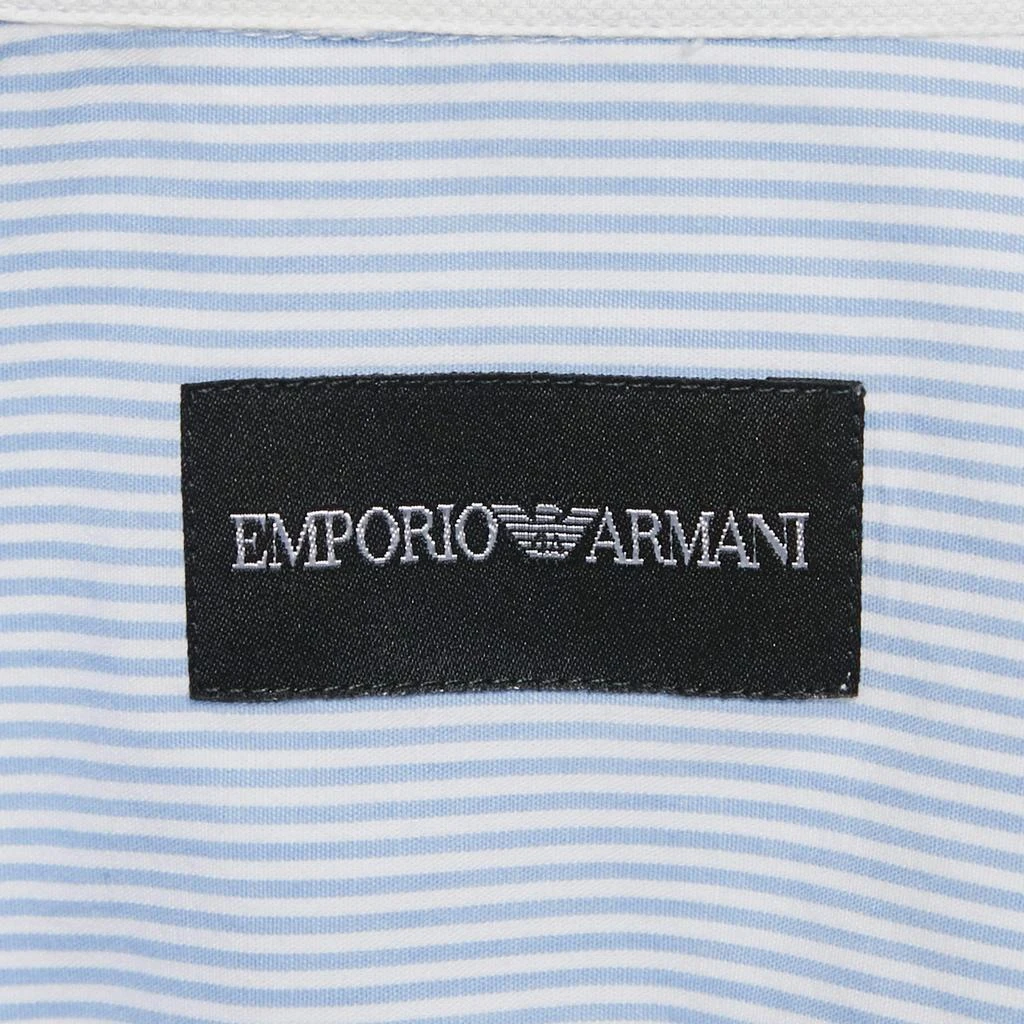 Emporio Armani Emporio Armani White Cotton Blend Button Down Shirt XL 4