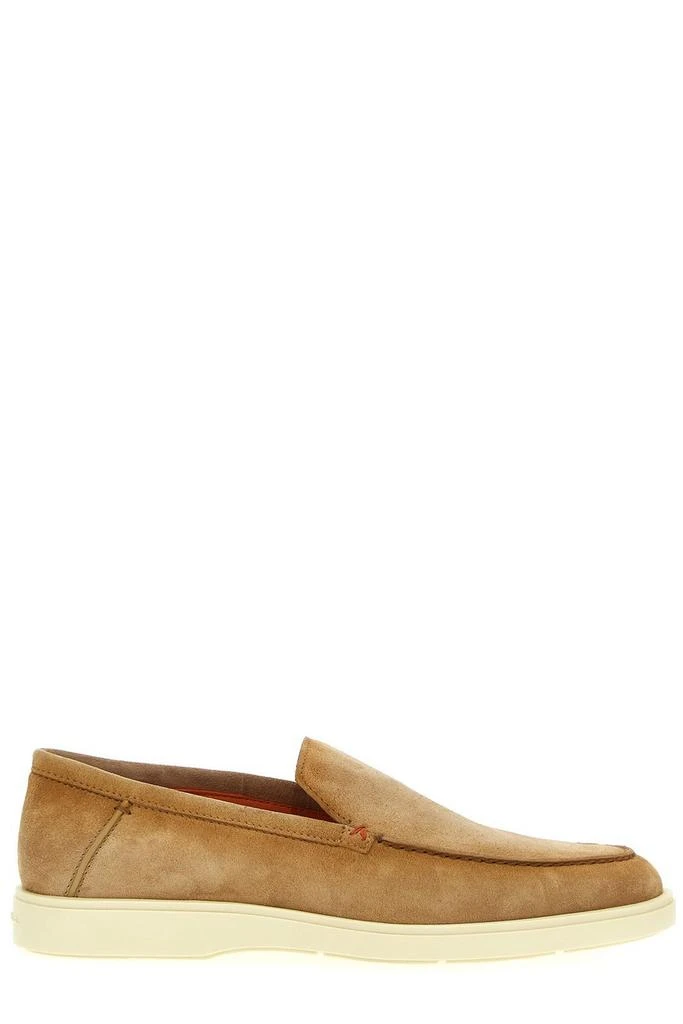 Santoni Almond-Toe Slip-On Loafers – On Sale Now with Up to  display picture 1