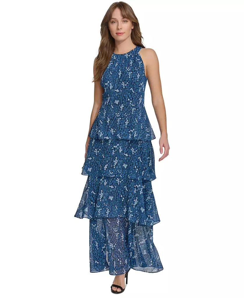 dalisay cowl neck halter dress Odessa Cowl Halter Midi Dress  honey