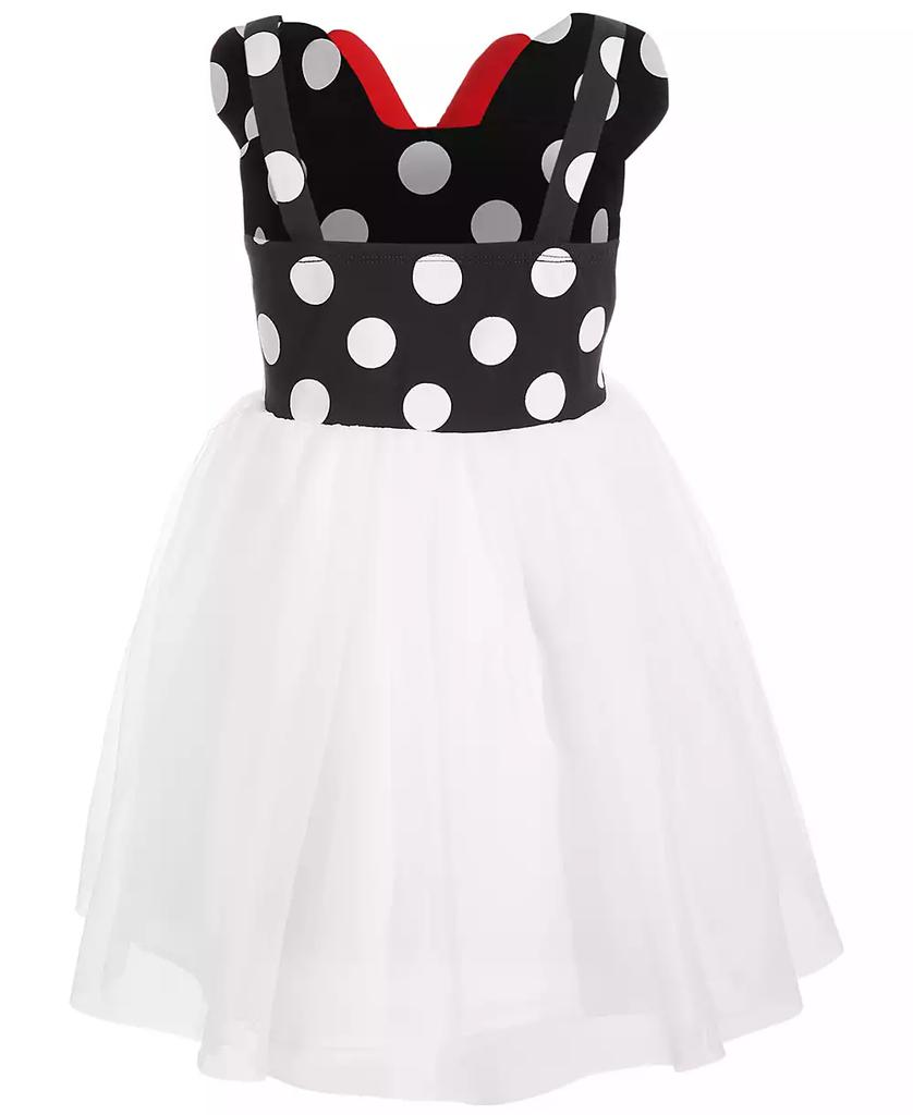 Disney Little Girls Minnie Mouse Polka Dot & Mesh Dress