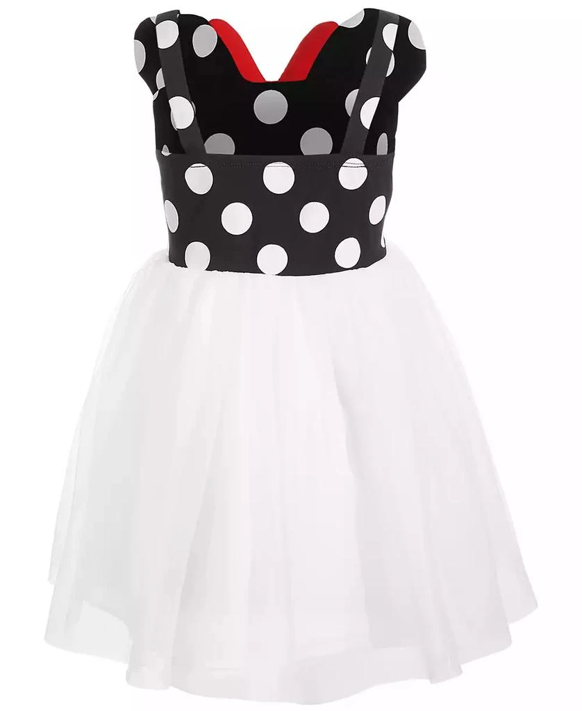 Disney Little Girls Minnie Mouse Polka Dot & Mesh Dress 2