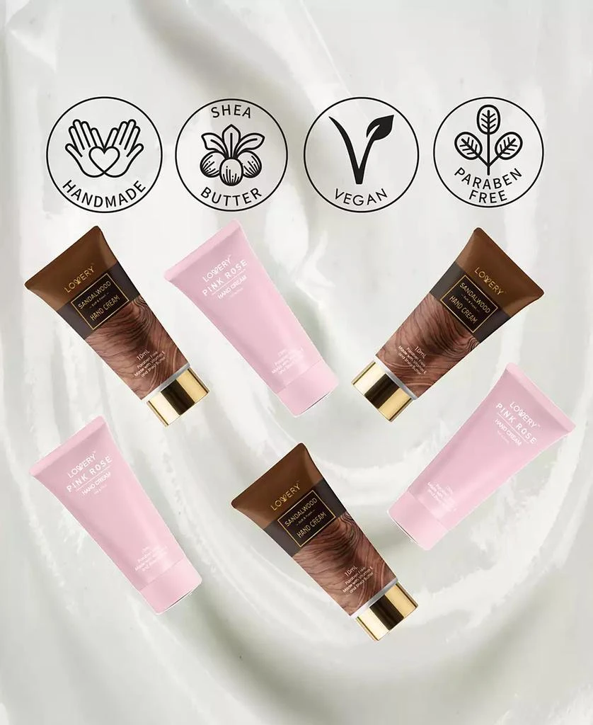 Lovery 10-Pc. Mini Sandalwood 
Rose Scented Hand Creams Gift Set 5