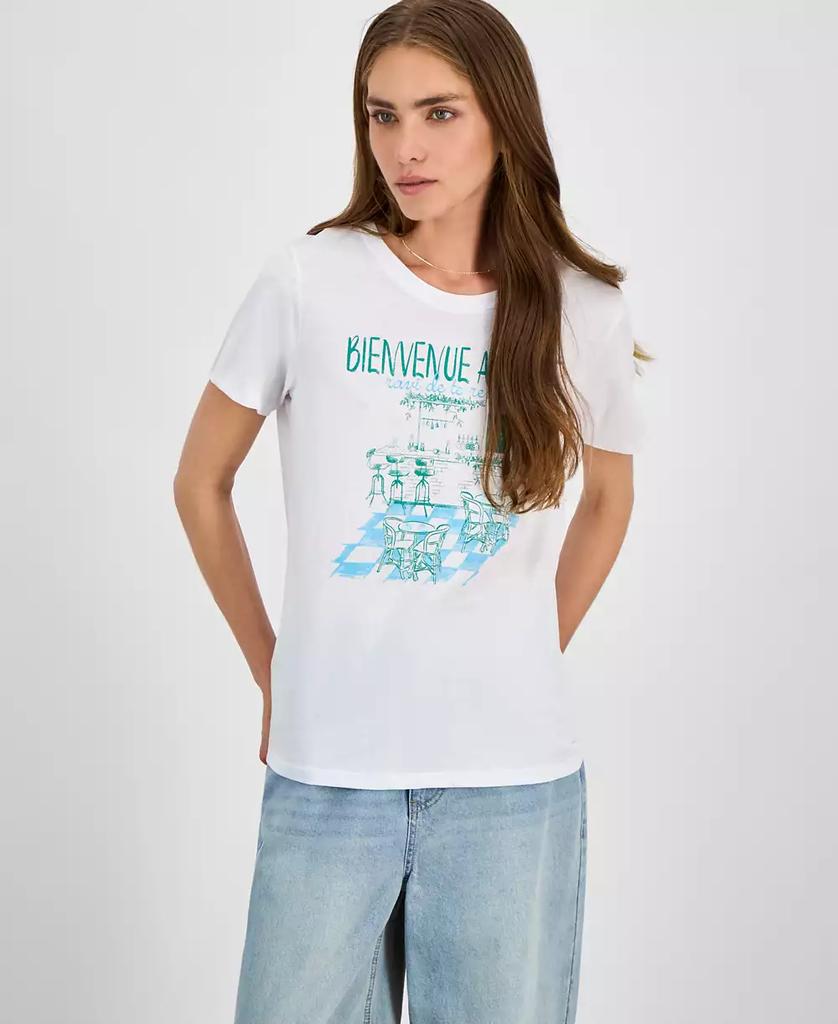 Rebellious One Juniors' Café Graphic Short-Sleeve T-Shirt