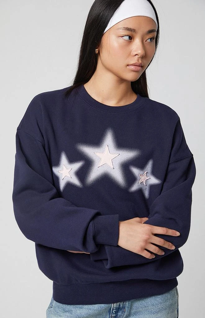 PacSun Triple Star Crew Neck Sweatshirt 2