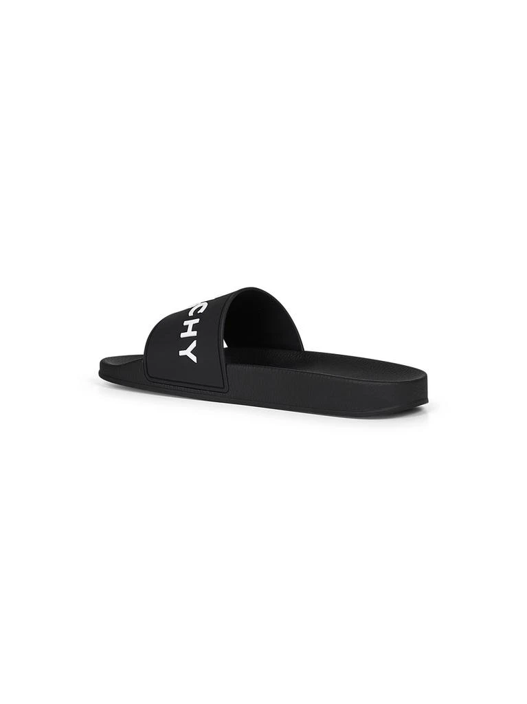 Givenchy GIVENCHY | Black rubber GIVENCHY PARIS flat sandals | Man | 39 3