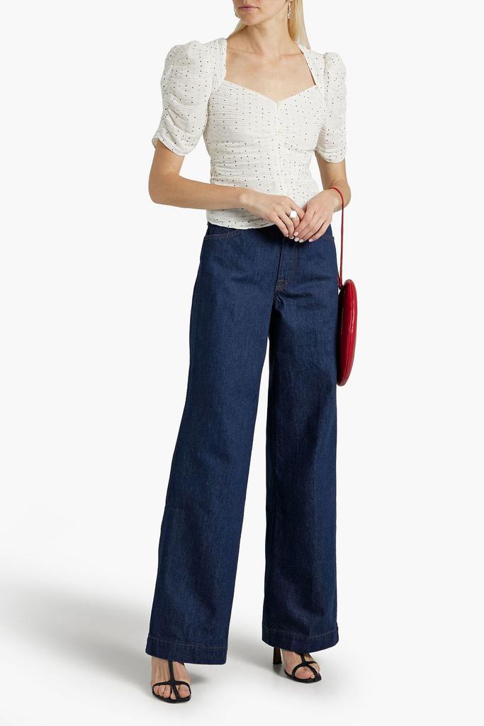FRAME Le Italien high-rise wide-leg jeans - Jeans - Compare