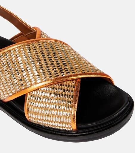 Marni Fussbett leather-trimmed sandals 6